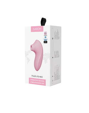 SVAKOM - Pulse Lite Neo - Air Pressure Vibrator (with App Control) - Light Pink